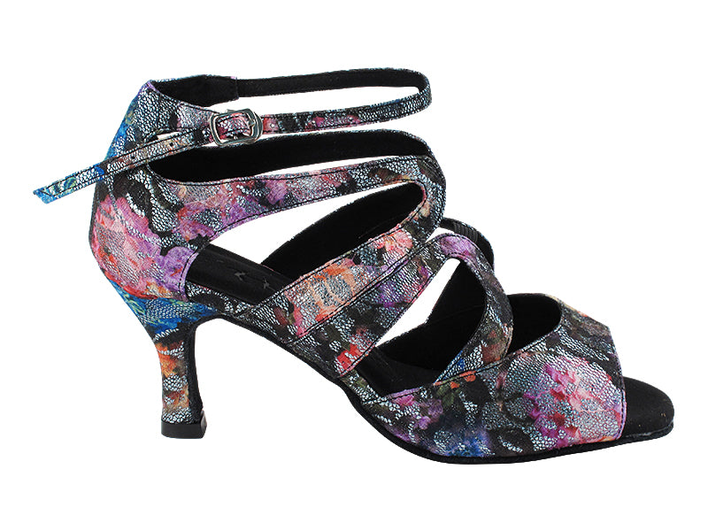 SERA7039 197 Lower Glitter Satin with 2.75&quot; Flare Heel (11006/YPG) in the photo