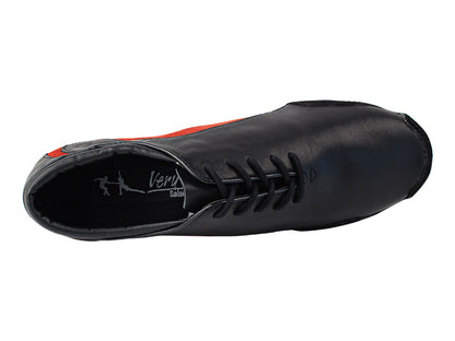 SERA703BBX Black Leather &amp; Red Suede