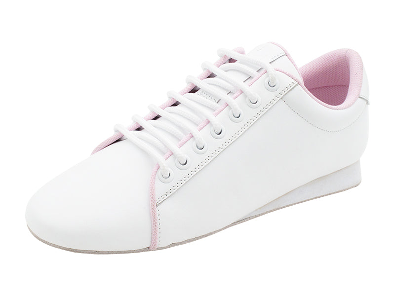 SERA708BBX White Pink with flat heel in the photo