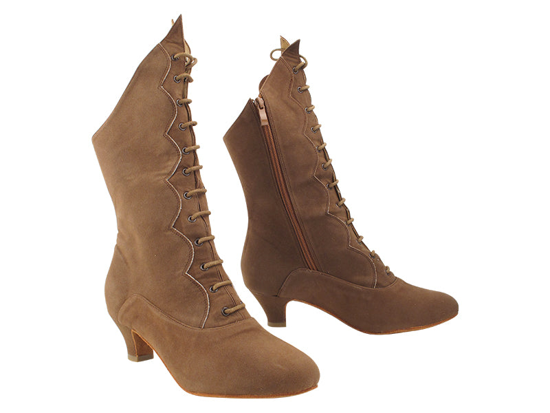 VFBoot SERACanCan 273 Brown Suede with 1.2&quot; Cuban Heel (CI) in the photo