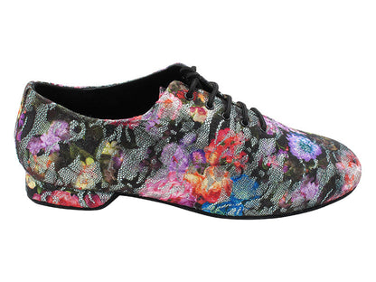 SERAJazz01F 197 Flower Glitter Satin with 0.5 INCH FLAT HEEL (EVA) in the photo