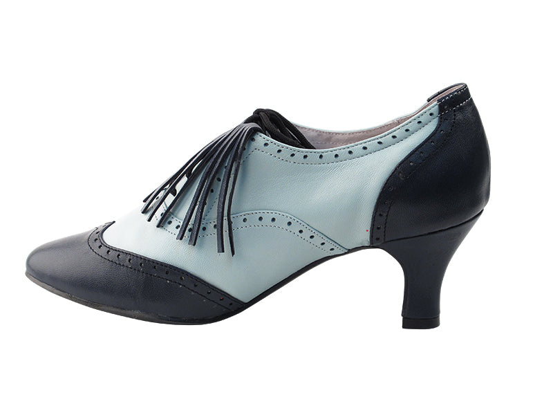 SERAOSD001 Dark Blue &amp; Creamy Blue  with 2.5&quot; Heel (2040) in the photo