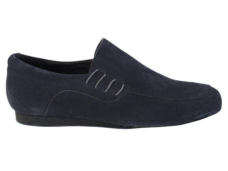 SERO102BBX Blue Old Navy Suede with flat heel in the photo