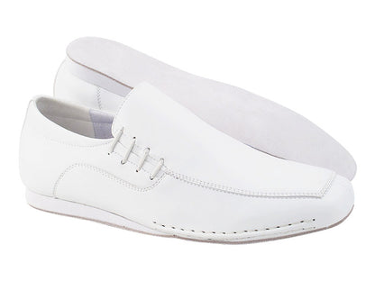 SERO102BBX White Leather with flat heel in the photo