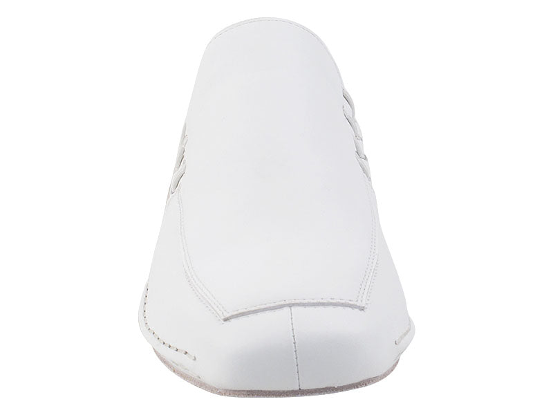 SERO102BBX White Leather with flat heel in the photo