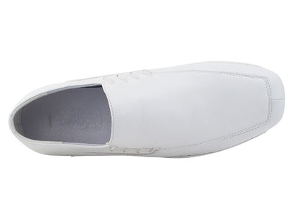 SERO102BBX White Leather with flat heel in the photo