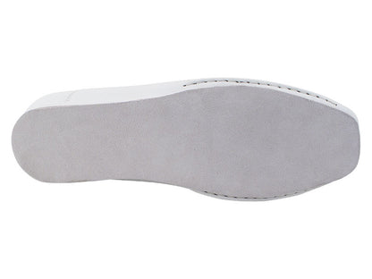 SERO102BBX White Leather with flat heel in the photo