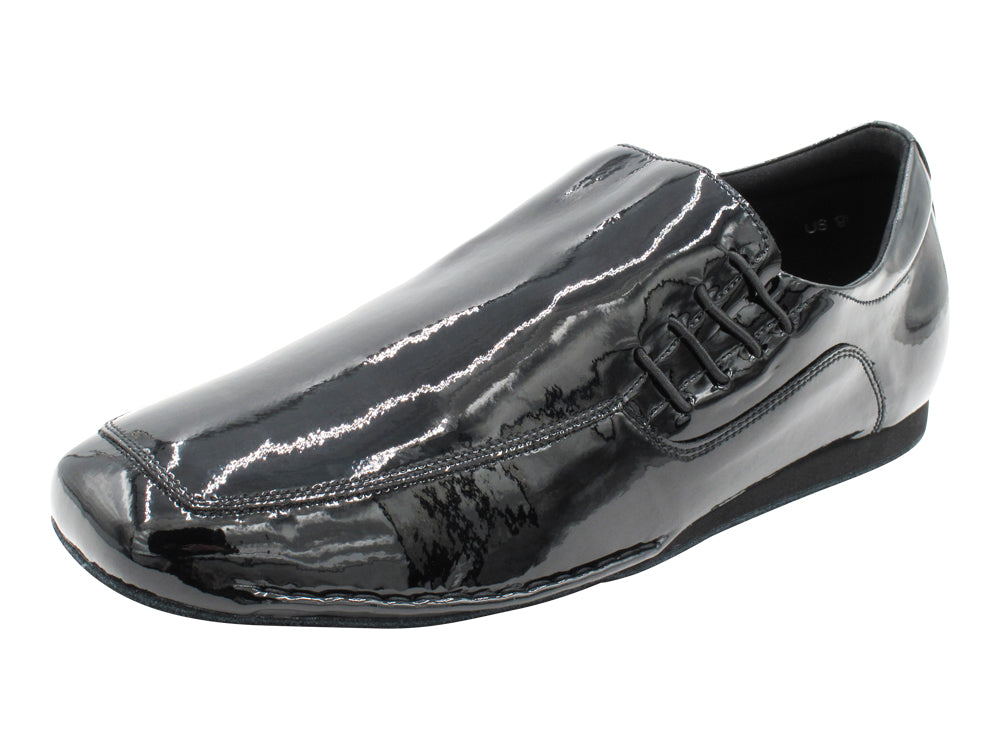 SERO102XY Black Patent with flat heel in the photo