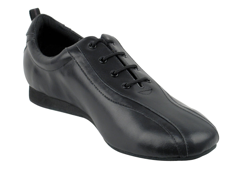 SERO103 Black Leather with flat heel in the photo