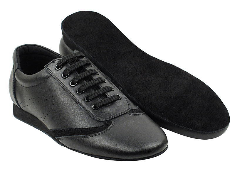 SERO104BBX Black Leather with flat heel in the photo