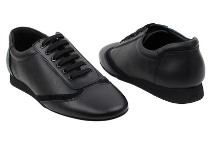 SERO104BBX Black Leather with flat heel in the photo