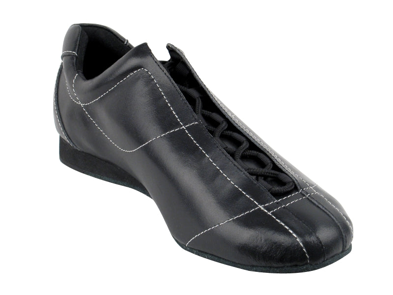 SERO105 Black Leather with flat heel in the photo