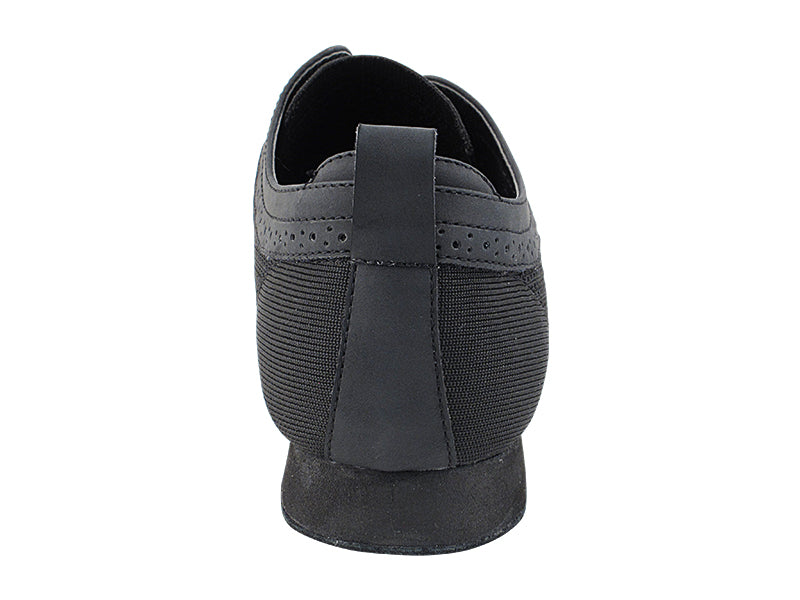 SERO107BBX Black Knit Mesh  with flat heel in the photo
