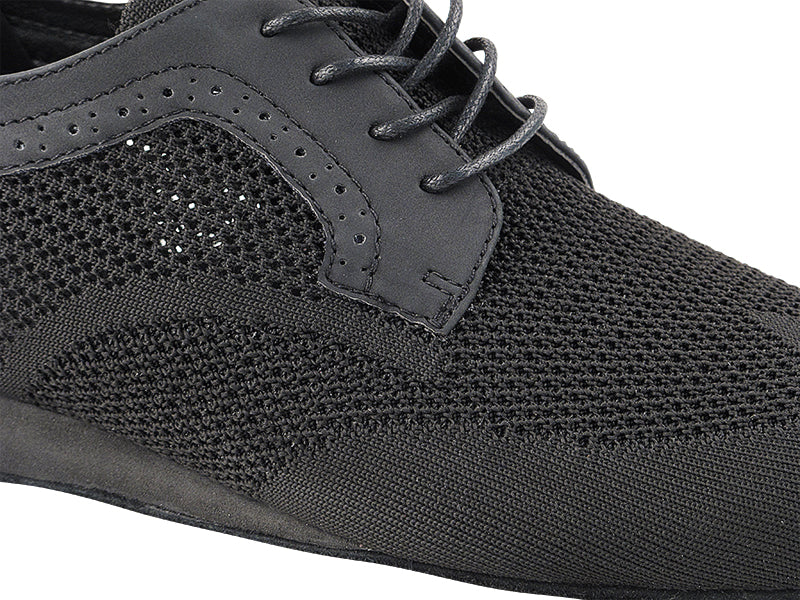 SERO107BBX Black Knit Mesh  with flat heel in the photo