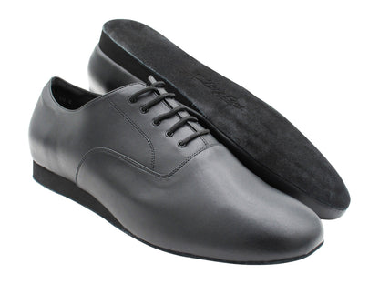 SERO916102 Black Patent &amp; White Leather with 1" flat heel in the photo