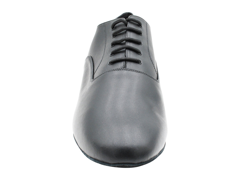SERO916102 Black Patent &amp; White Leather with 1" flat heel in the photo