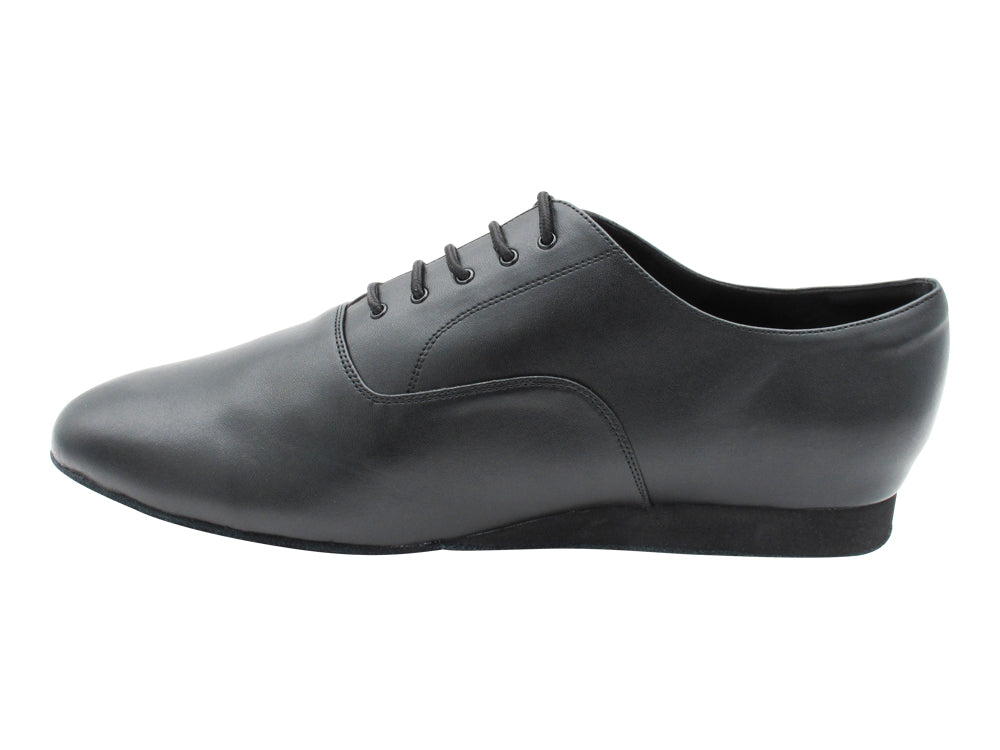 SERO916102 Black Patent &amp; White Leather with 1" flat heel in the photo