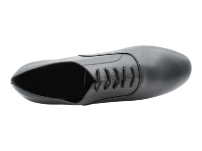 SERO916102 Black Patent &amp; White Leather with 1" flat heel in the photo