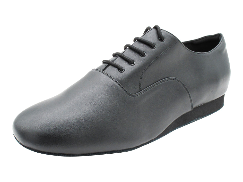 SERO916102 Black Patent &amp; White Leather with 1" flat heel in the photo