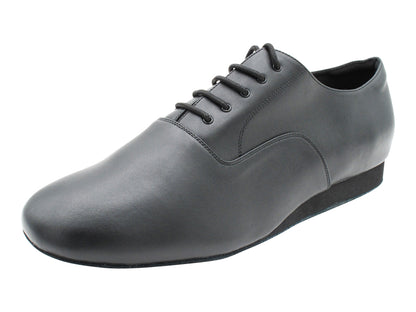 SERO916102 Black Patent &amp; White Leather with 1" flat heel in the photo