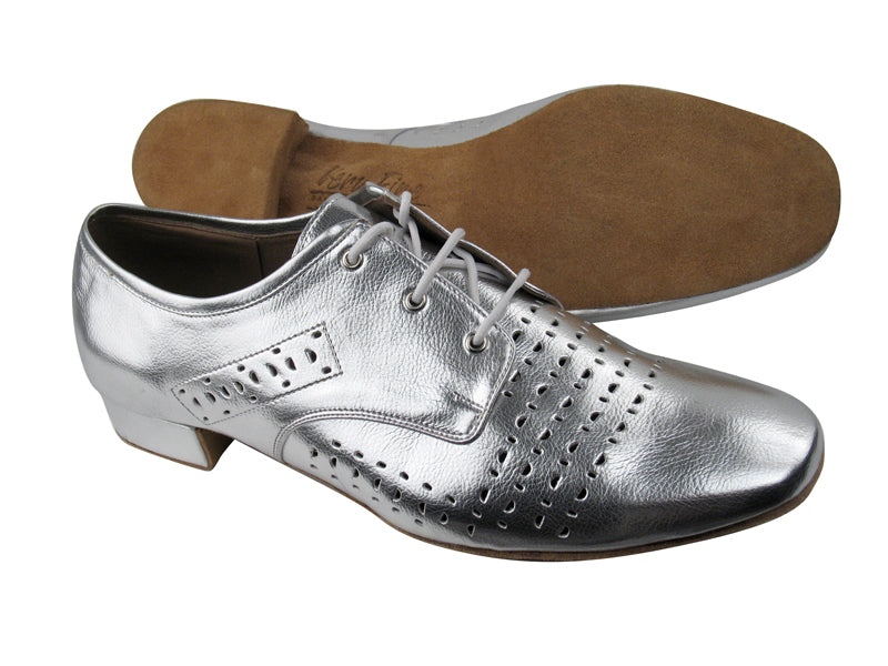 ST38 BA32 Silver Leather with 1&quot; Standard heel in the photo