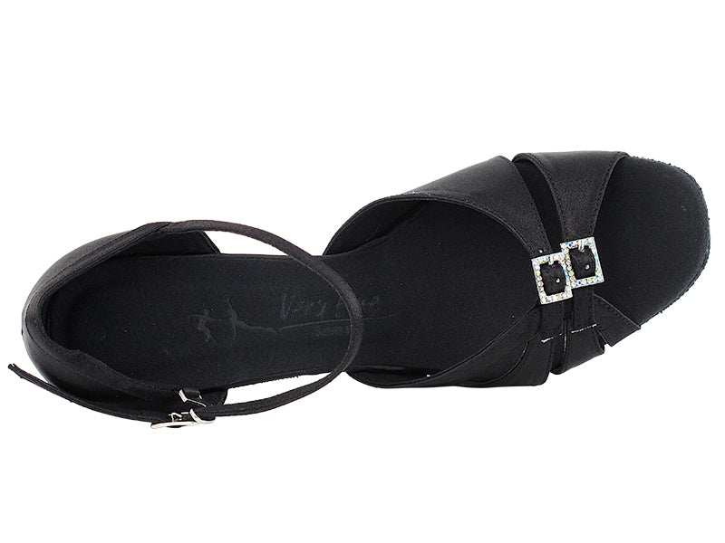 SERARhinestone1131 Black Satin