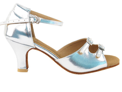 SERA1620 Silver Leather with 3&quot; heel in the photo