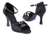 SERA1620 Black Satin with 3" heel in the photo