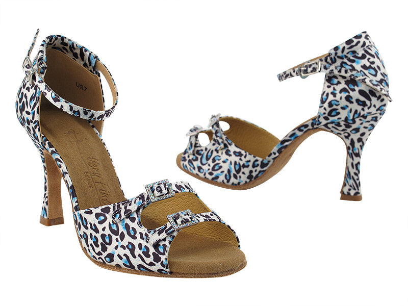 SERA1620 Blue Leopard with 3&quot; heel in the photo