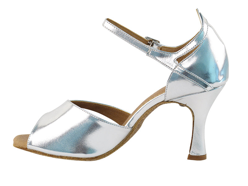 SERA1680 Silver Leather with 3&quot; heel in the photo