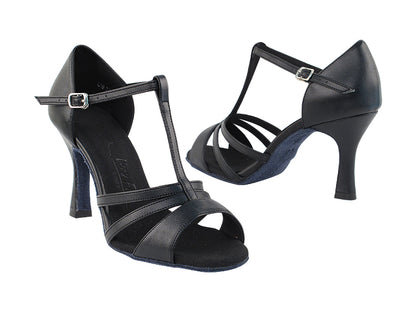 SERA1683 Black Leather with 3&quot; heel in the photo