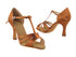 SERA1683 Dark Tan Satin with 3" heel in the photo