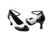 Swing001 Black Patent & White Leather withg 2.75" Heel in the photo