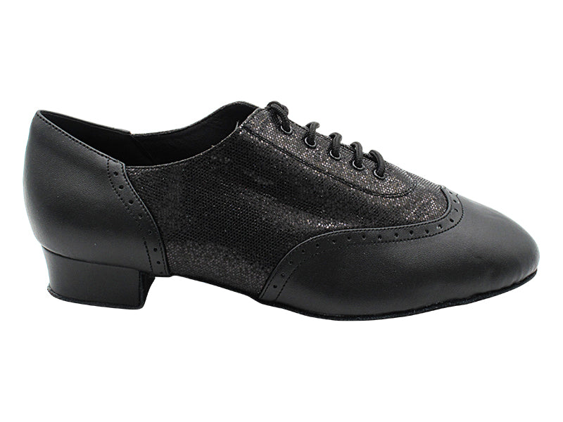 Swing003 216 Black Leather_F_B_58 Black Scale_M with 1&quot; Heel (8881) in the photo