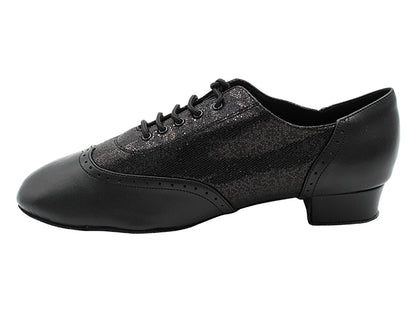 Swing003 216 Black Leather_F_B_58 Black Scale_M with 1&quot; Heel (8881) in the photo