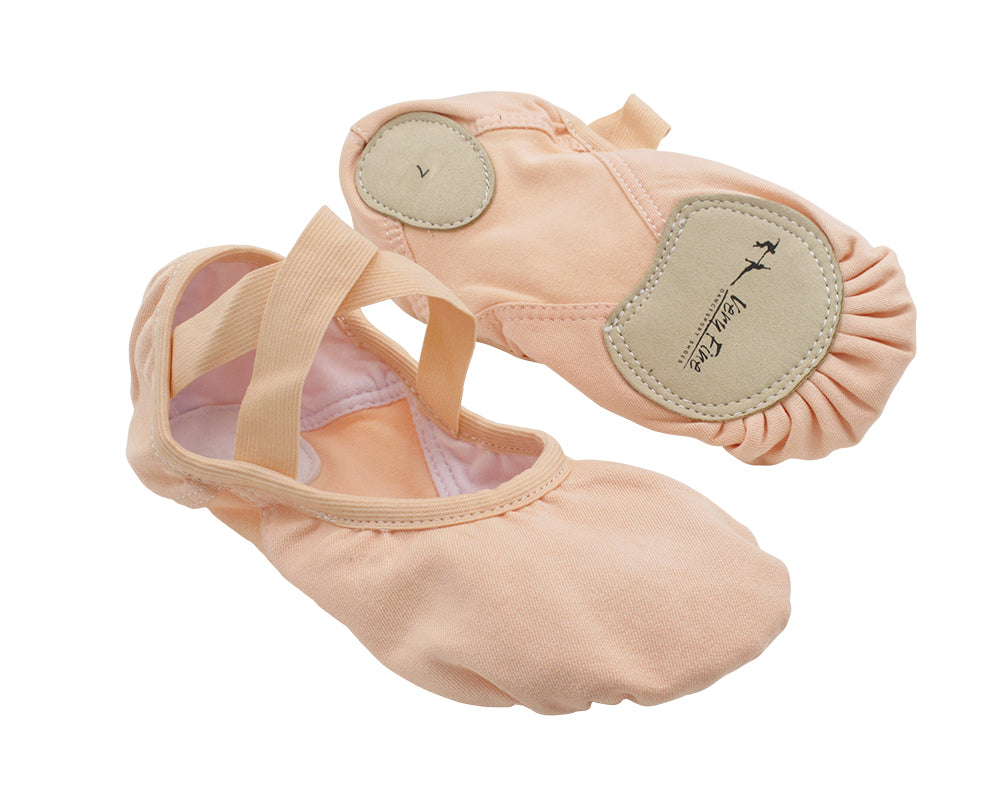 VFBallet 06 Pink Canvas - Canvas Stretch Split-Sole Ballet Shoes