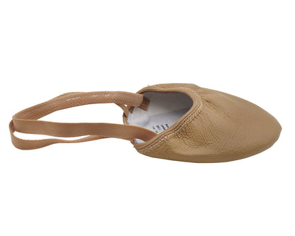 VFBallet 09 Beige Tan Leather Lyrical Half Sole Ballet Shoe