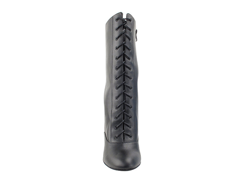 VFBoot NVSCCanCan Black Leather with 2.5&quot; Spool Heel (PG) in the photo