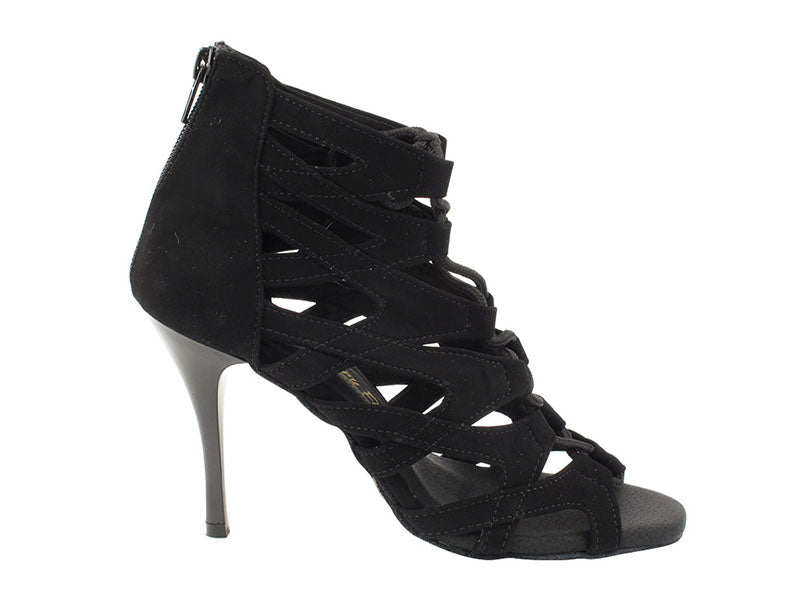 VFBoot Latin 3303 Black Bubuck with 3.5&quot; Stiletto Black Heel (TG1) in the photo