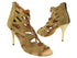 VFBoot Latin 3303 Brown Bubuck with 3.5" Stiletto Gold Heel (TG1) in the photo