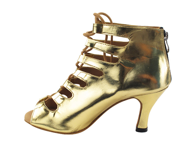 VFBoot Latin 3304 Shinny Gold Leather with 3 inch Heel (6812) in the photo