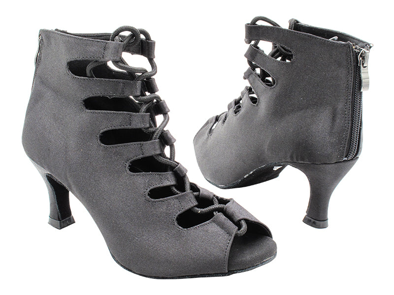 VFBoot Latin 3304 Black Satin with 2.6 inch Heel (475) in the photo