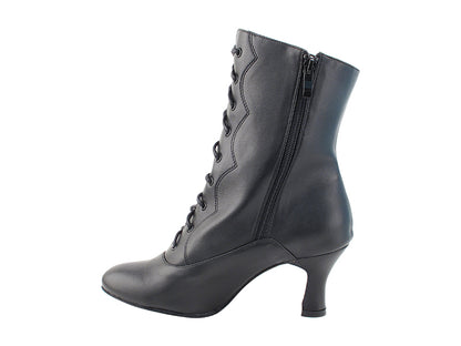 VFBoot NVSCCanCan Black Leather with 2.5&quot; Spool Heel (PG) in the photo