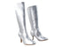 VFBoot PP205 Silver Leather with 2.75" Flare Heel & Without Elastic in the photo