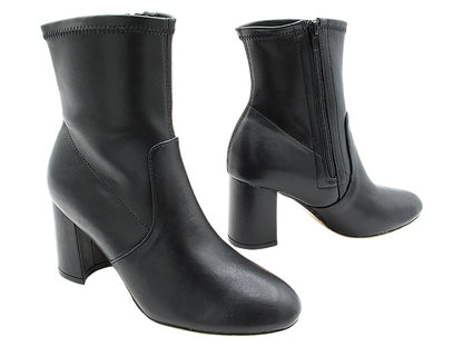 VFBoot Holly Black Leather with 3&quot; Thick Heel in the photo