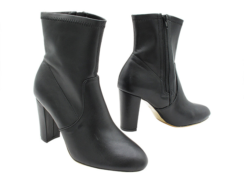 VFBoot Holly Black Leather with 3.5&quot; Thick Heel in the photo