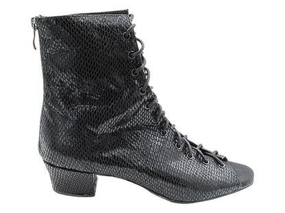 VFBoot Latin 3307 110 Snake Black with 1.5&quot; Heel (2001) in the photo