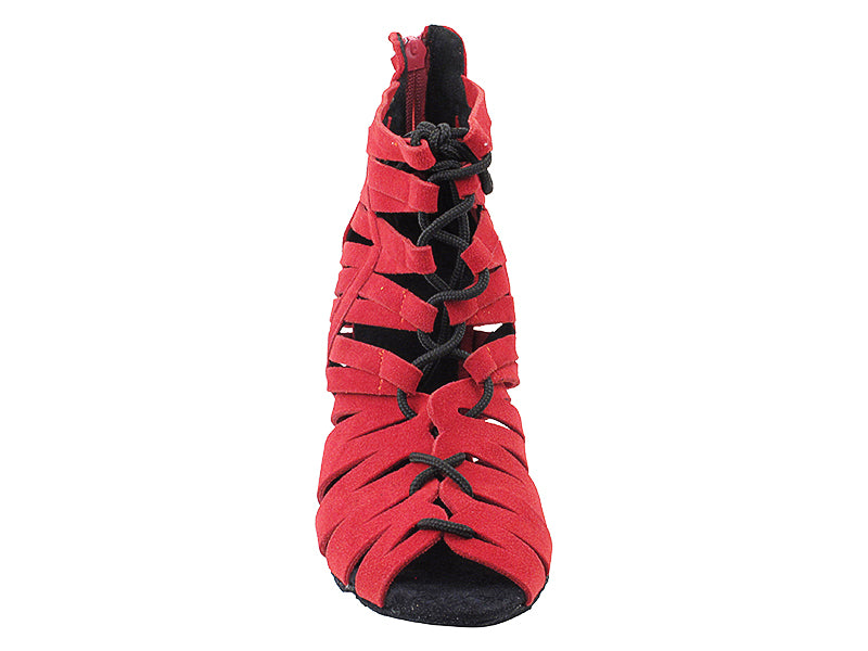 VFBoot Latin 3903 Red Suede with 3" Stiletto Heel (428) in the photo