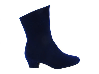 VFBoot PP205A Ankle Boot 252 Blue Velvet with 1.5&quot; Heel (NTD) in the photo