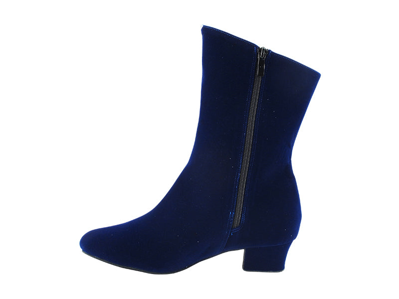 VFBoot PP205A Ankle Boot 252 Blue Velvet with 1.5&quot; Heel (NTD) in the photo